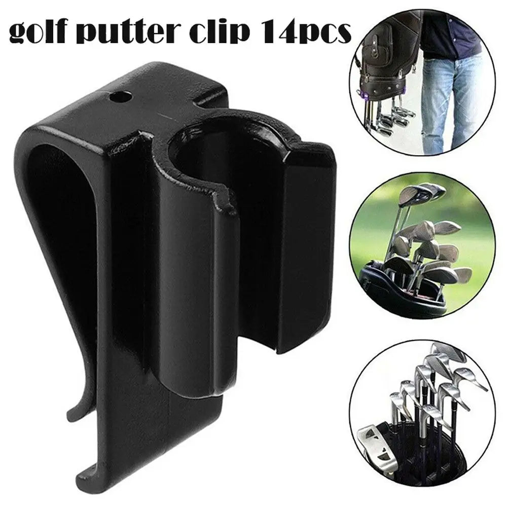 14Pcs Golf Equipment Golf Accessories Putting Organizer Golf Club Clip on Putter Holder Golf Bag Clip Golf Putter Holder