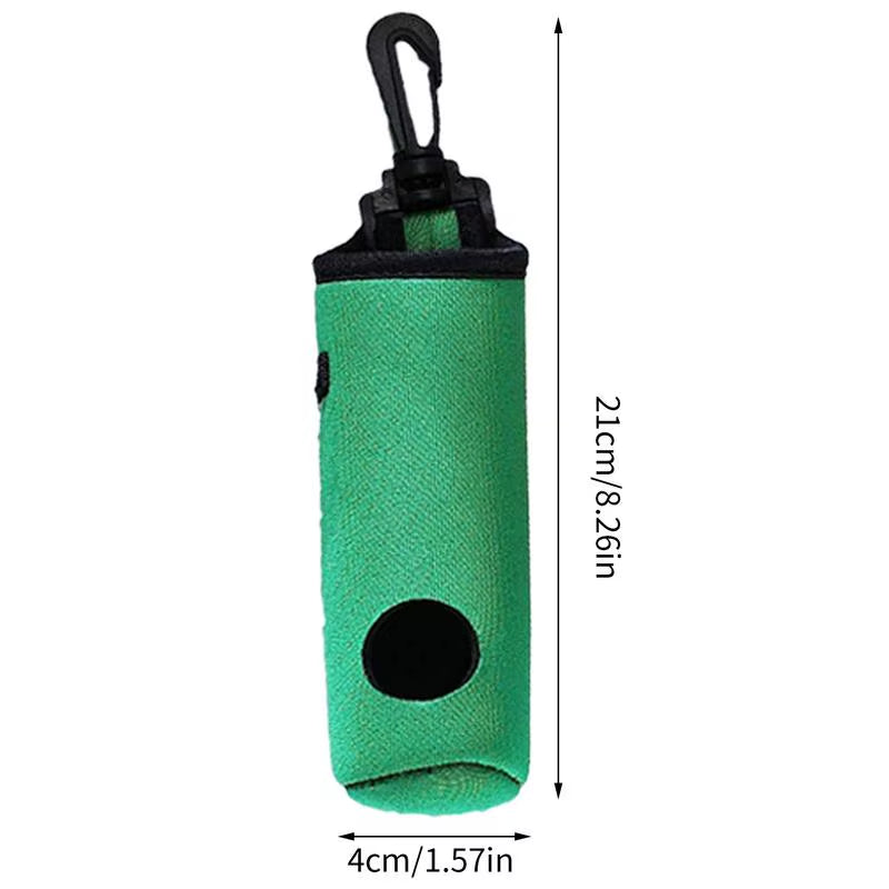 Golf Ball Holder Portable Golf Tee Holders Outdoor Golf Accessories Golf Ball Sleeve with Belt Clip Golf Ball Storage Bag For