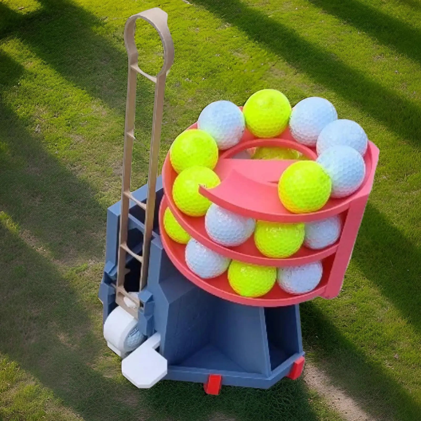 Golf Swing Training Launcher Golf Ball Dispenser Automatic Golf Ball Tee up Machine Non-Powered Golf Simulator for Golf Training